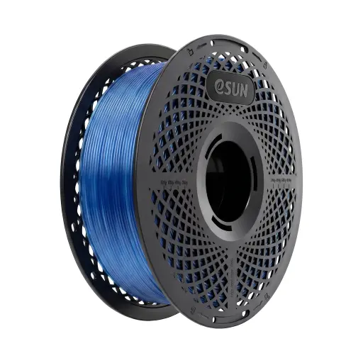 [PETG-Basic175T-QU1Y1] eSUN PETG-Basic - 3D Printing Filament – 1.75 mm (1 kg) – Translucent Light Blue