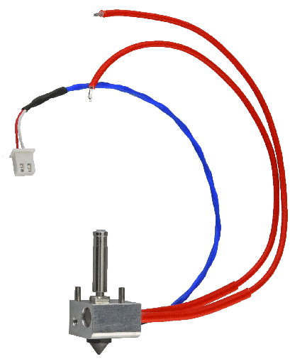 [20003118001] Flashforge Creator 3 Pro Ensamblaje Hot-End Izquierdo - Acero Endurecido - 0,4 mm