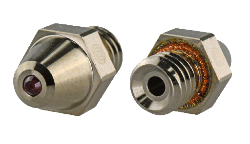 [PC-RN-PC06x1-PRO2] PrimaCreator Raise3D Pro2 Boquilla de cobre chapado Rubí 0,6 mm - 1 ud.
