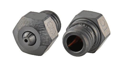 [PC-NSP-08TCx1-MK10] Phaetus x PrimaCreator MK10 Boquilla de carburo de tungsteno con tubo de PTFE 0,8 mm - 1 ud.