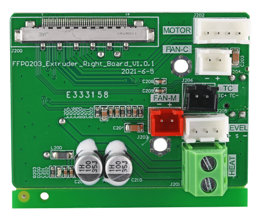 [30002137001] Flashforge Creator 3 Pro Placa Extrusora Izquierda
