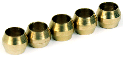 [M2711] Manguitos de compresión de latón de recambio Micro Swiss de 4 mm (paquete de 5)