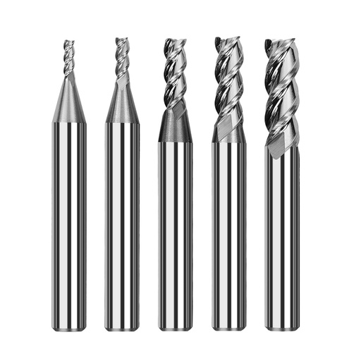 [110608421] TwoTrees HRC55 3 Flute Fresas de metal duro para CNC - 5pcs