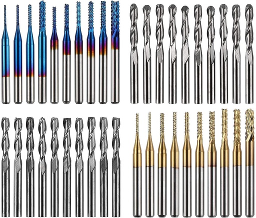 [200106161] TwoTrees End Mills for CNC - 40pcs