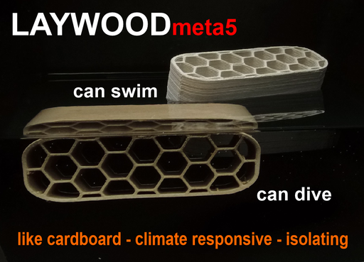 [LWm5_30/1/025] LayFilaments LAYWOODmeta5 | Filamento de impresión 3D | 2,85 mm (0,25 Kg) | marrón